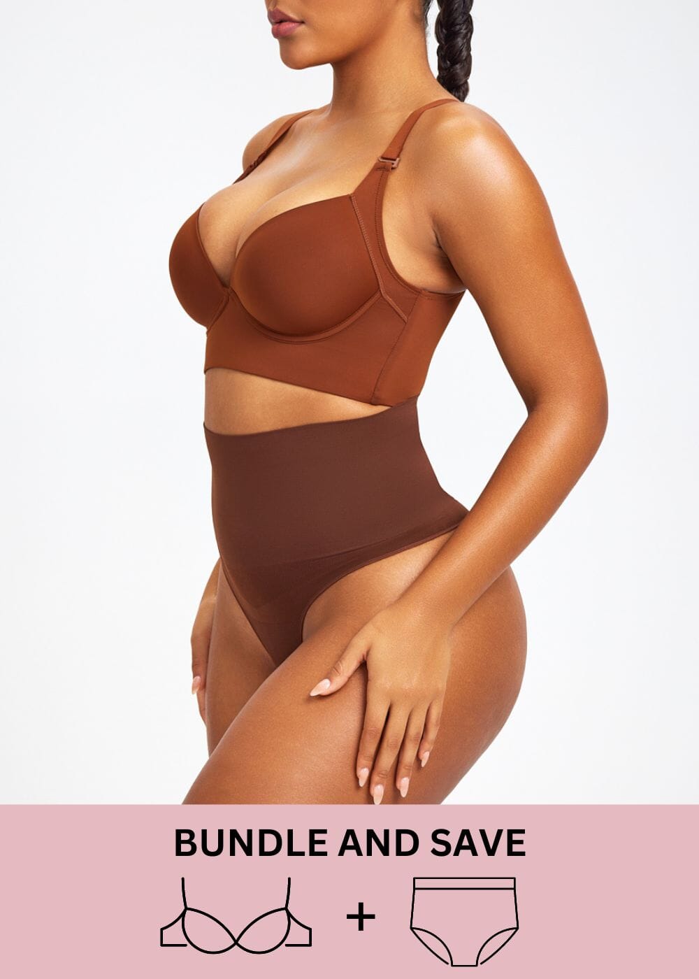 Push Up Bra & Thong Shaper Bundle
