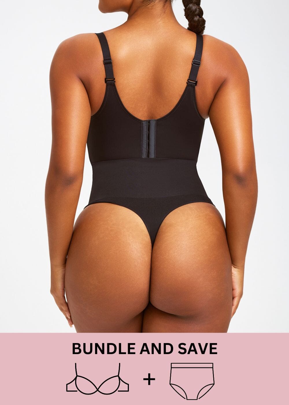 Push Up Bra & Thong Shaper Bundle