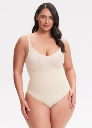 SmoothingSeamless Open-Back Thong Bodysuit