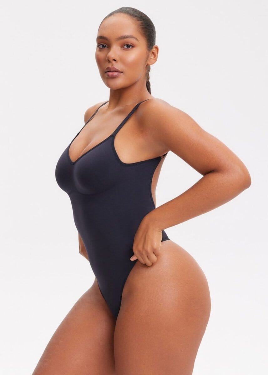 SmoothingSeamless Open-Back Thong Bodysuit