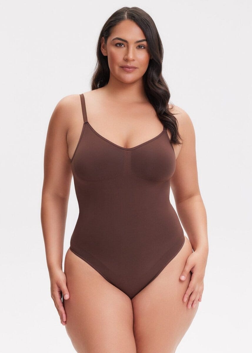 SmoothingSeamless Open-Back Thong Bodysuit