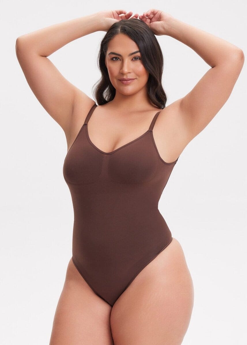 SmoothingSeamless Open-Back Thong Bodysuit