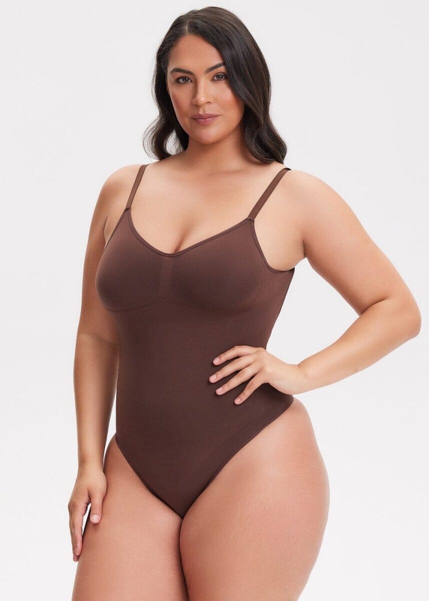 SmoothingSeamless Open-Back Thong Bodysuit