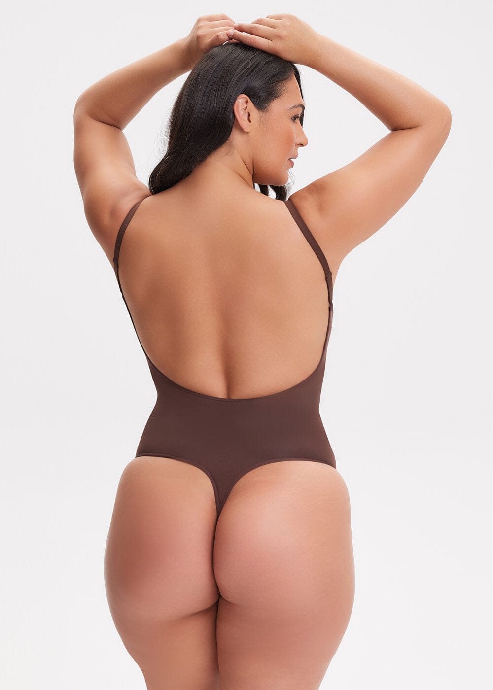 SmoothingSeamless Open-Back Thong Bodysuit