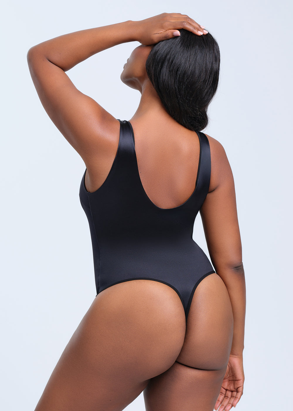 SatinSculpt Tank Bodysuit Thong