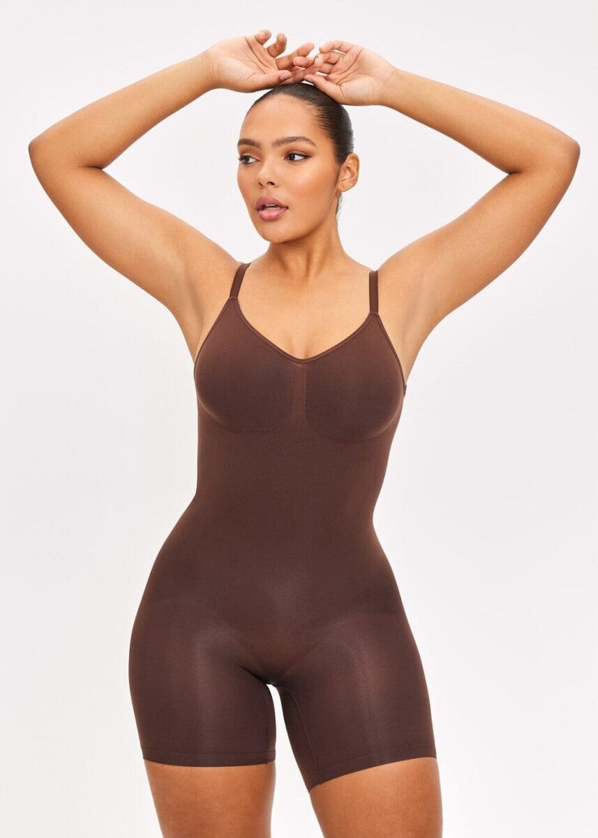 SmoothingSeamless Open-Back Bodysuit
