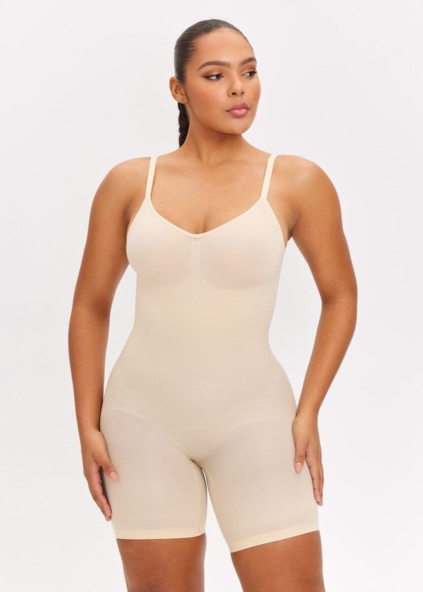 SmoothingSeamless Open-Back Bodysuit