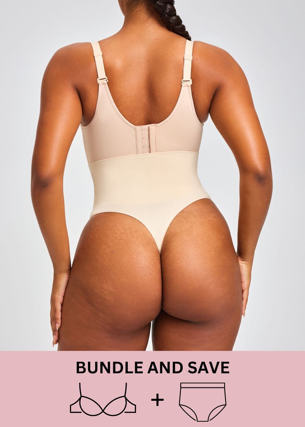 Push Up Bra & Thong Shaper Bundle