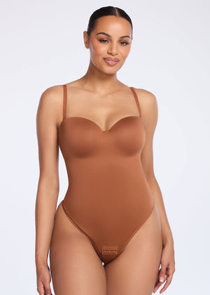 BraSculpt Strapless Bodysuit Thong