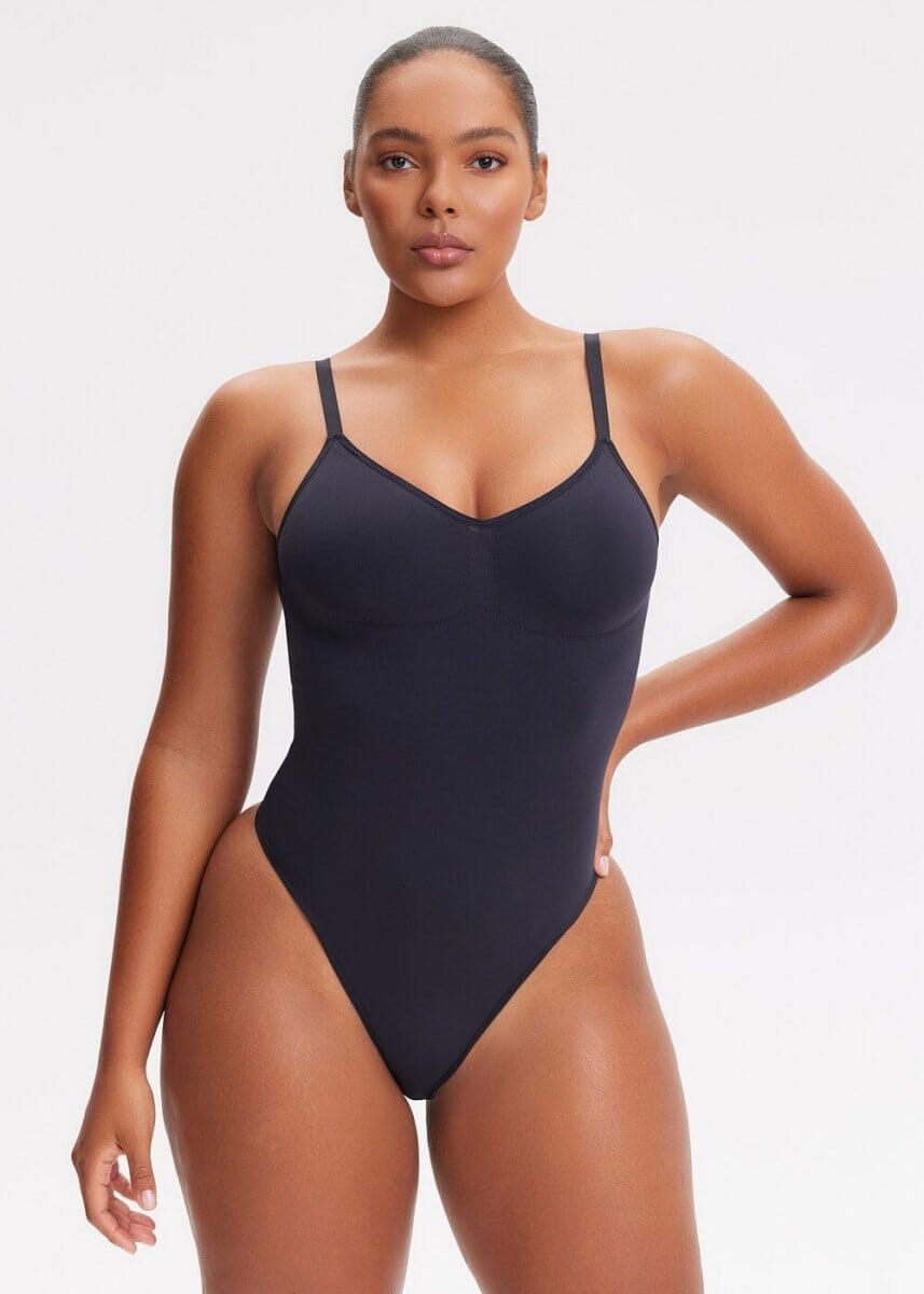 SmoothingSeamless Open-Back Thong Bodysuit