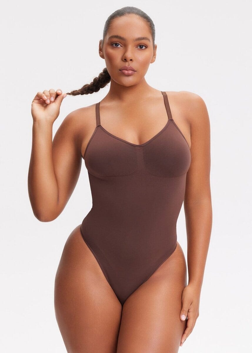 SmoothingSeamless Open-Back Thong Bodysuit