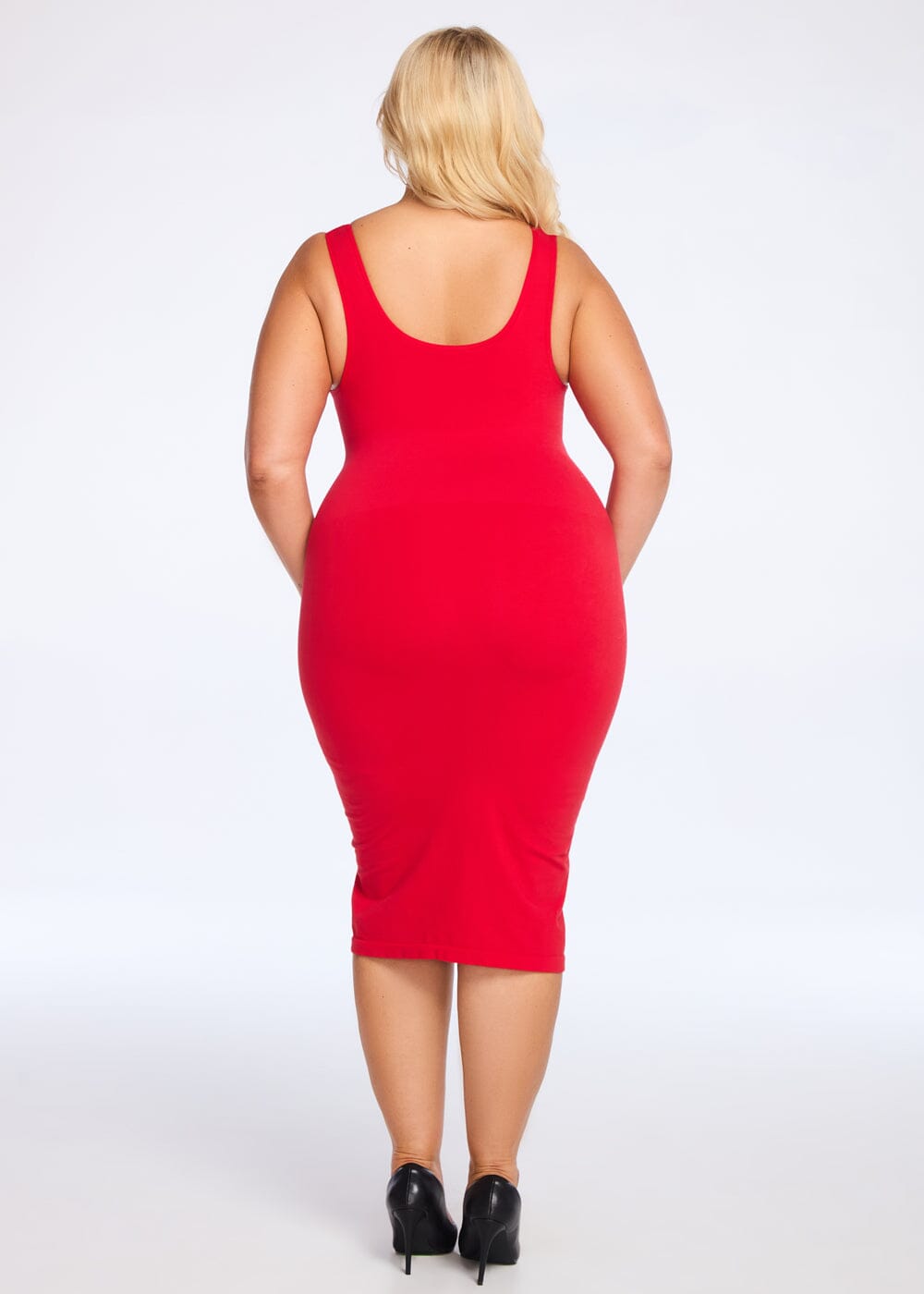 SecretSculpt Jersey Halter Midi Dress