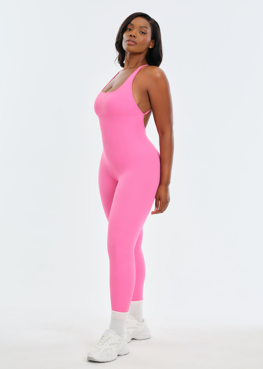 SnatchedKnit Backless Jumpsuit