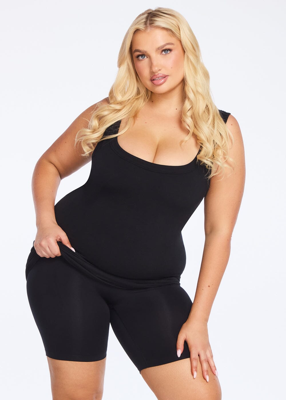 SecretSculpt Ribbed Tank Midi Dress